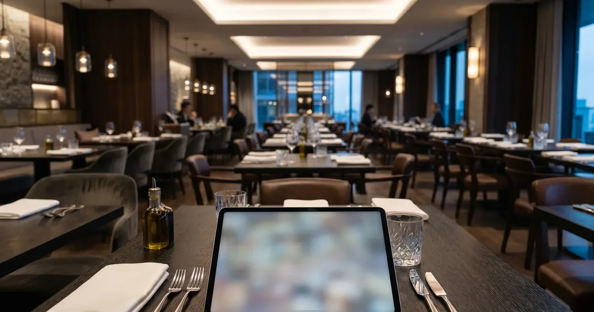 Plano de mesas de restaurante optimizado para rotación