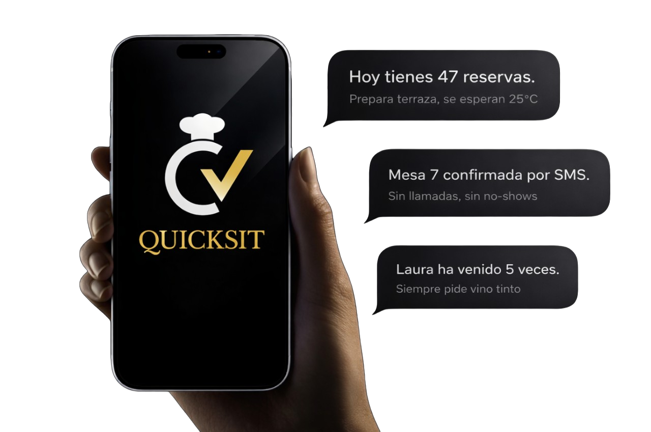 QuickSit — Notificaciones inteligentes en m&oacute;vil